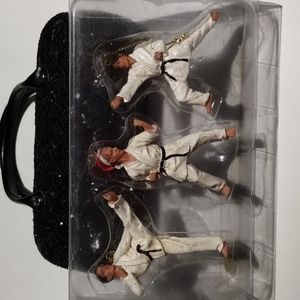 Martial arts karate black belt male  hanging ornaments